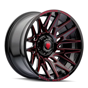 American Truxx – EVOLUTION – Black – 22″x12″ -44mm – Summer Wheels – AT1919-22236MB